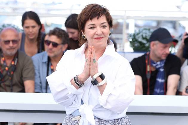 Cannes - Die My Love Photocall Lynne Ramsay posing during the Die My Love photocall at the 78th annual Cannes Film Festival at Palais des Festivals on May 18, 2025 in Cannes, France. Photo by Jerome Domine ABACAPRESS.COM Cannes France  Copyright: xDominexJerome ABACAx