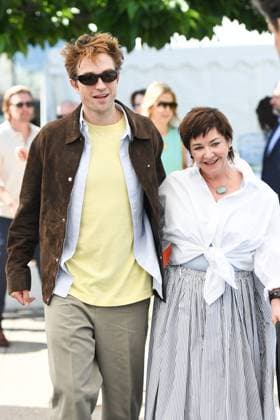 Cannes Die My Love Photocall AM Robert Pattinson and Lynne Ramsay attending the Die My Love Photocall in Cannes, France on May 18, 2025 as part of the 78th Cannes Film Festival. Photo by Aurore Marechal ABACAPRESS.COM Cannes France  Copyright: xMarechalxAurore ABACAx