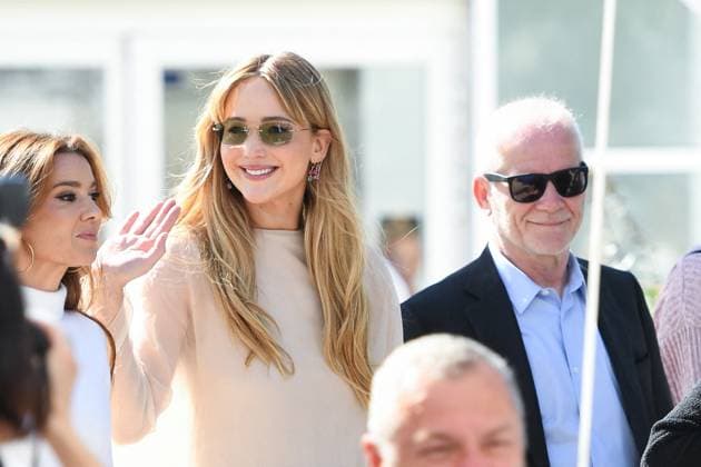 Cannes Die My Love Photocall AM Jennifer Lawrence and Thierry Fremaux attending the Die My Love Photocall in Cannes, France on May 18, 2025 as part of the 78th Cannes Film Festival. Photo by Aurore Marechal ABACAPRESS.COM Cannes France  Copyright: xMarechalxAurore ABACAx