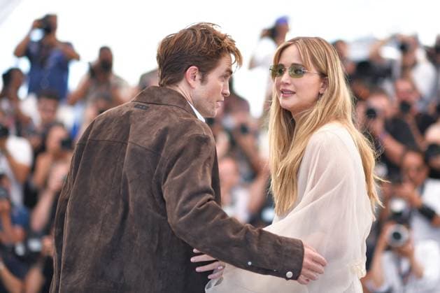 Cannes Die My Love Photocall AM Robert Pattinson and Jennifer Lawrence attending the Die My Love Photocall in Cannes, France on May 18, 2025 as part of the 78th Cannes Film Festival. Photo by Aurore Marechal ABACAPRESS.COM Cannes France  Copyright: xMarechalxAurore ABACAx