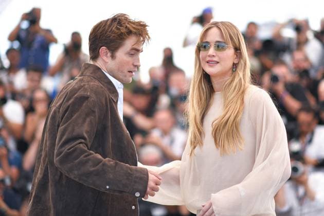 Cannes Die My Love Photocall AM Robert Pattinson and Jennifer Lawrence attending the Die My Love Photocall in Cannes, France on May 18, 2025 as part of the 78th Cannes Film Festival. Photo by Aurore Marechal ABACAPRESS.COM Cannes France  Copyright: xMarechalxAurore ABACAx