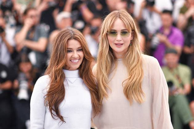 Cannes Die My Love Photocall AM Justine Ciarrocchi and Jennifer Lawrence attending the Die My Love Photocall in Cannes, France on May 18, 2025 as part of the 78th Cannes Film Festival. Photo by Aurore Marechal ABACAPRESS.COM Cannes France  Copyright: xMarechalxAurore ABACAx
