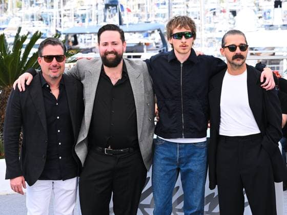 Cannes, 78th Cannes Film Festival 2025 - day 6 - Photocall of the film Slauson Rec Cannes, 78th Cannes Film Festival 2025 - day 6 - Photocall of the film Slauson Rec . In the picture: Kevin Knight, Matt Zien, Leo Lewis O Neil and Shia LaBeouf Cannes France France  Copyright: xIPA ABACAx