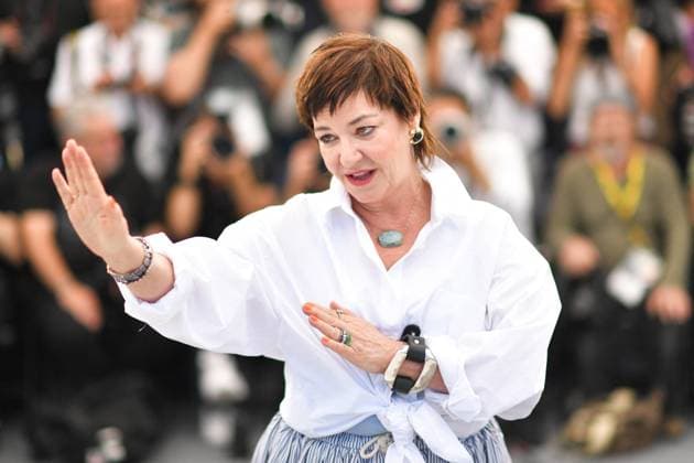 Cannes Die My Love Photocall AM Lynne Ramsay attending the Die My Love Photocall in Cannes, France on May 18, 2025 as part of the 78th Cannes Film Festival. Photo by Aurore Marechal ABACAPRESS.COM Cannes France  Copyright: xMarechalxAurore ABACAx