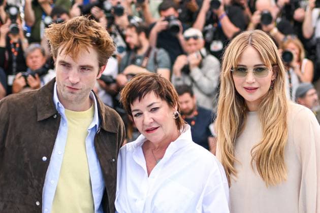 Cannes Die My Love Photocall AM Robert Pattinson, Lynne Ramsay and Jennifer Lawrence attending the Die My Love Photocall in Cannes, France on May 18, 2025 as part of the 78th Cannes Film Festival. Photo by Aurore Marechal ABACAPRESS.COM Cannes France  Copyright: xMarechalxAurore ABACAx