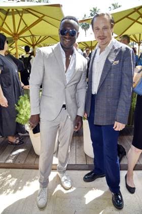 Jerry Kwarteng and Timo Jacobs at the Medienboard reception in Cannes on 17 05 2025