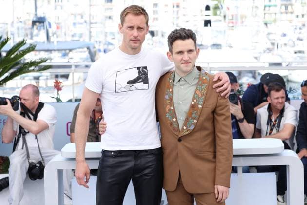 Cannes - Pillion Photocall Alexander Skarsgard and Harry Melling posing during the Pillion photocall at the 78th annual Cannes Film Festival at Palais des Festivals on May 18, 2025 in Cannes, France. Photo by Jerome Domine ABACAPRESS.COM Cannes France  Copyright: xDominexJerome ABACAx