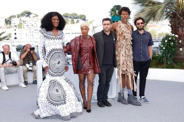 Marcalina Djibril, Cleo Diara, Pedro Pinho, Jonathan Guilherme and Sergio Coragem at the photocall for the feature film O Riso e a Faca I Only Rest in the Storm at the Festival de Cannes 2025 78 Cannes International Film Festival at the Palais des Festivals Cannes, 18 05 2025 Foto:xD.xBedrosianx xFuturexImagex rest_5501