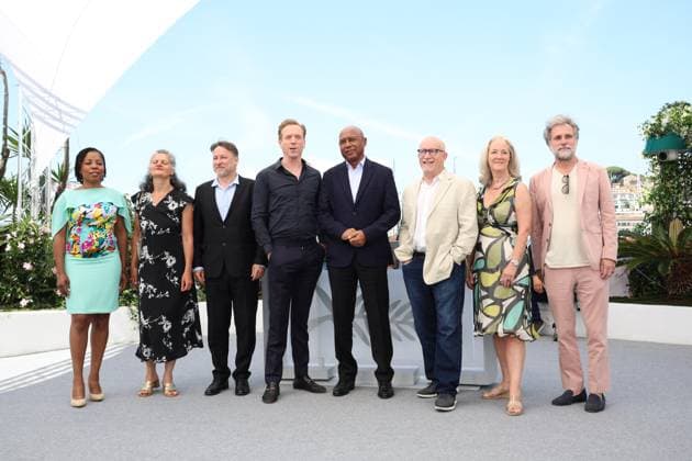 Orwell: 2+2=5 Photocall - The 78th Annual Cannes Film Festival Laurence Lascary, Alexandra Strauss, Aleksei Aigi, Damian Lewis, Raoul Peck, Alex Gibney, Christine Haebler and Nick Shumaker - Orwell: 2+2=5 Photocall - The 78th Annual Cannes Film Festival in Cannes on May 18, 2025.  Copyright: x Chassery+Courdjix