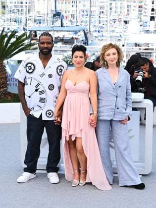 Cannes, 78th Cannes Film Festival 2025 - day 6 - Photocall of the film Mama . In the photo: Martin Obgu, Or Sinai, Evgenia Dodina  Copyright: xAlbertoxTerenghix xipa-agency.netx xPoolxPhotoxEventsx05x IPA_Agency_IPA57873562