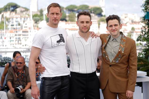Alexander Skarsgard, Harry Lighton and Harry Melling at the photocall for the feature film Pillion at the Festival de Cannes 2025 78 Cannes International Film Festival at the Palais des Festivals Cannes, 18 05 2025 Foto:xD.xBedrosianx xFuturexImagex pillion_5501
