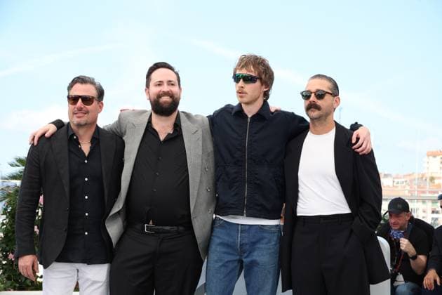 Slauson Rec Photocall - The 78th Annual Cannes Film Festival Shia LaBeouf, Leo Lewis O Neil, Matt Zien and Kevin Knight - Slauson Rec Photocall - The 78th Annual Cannes Film Festival in Cannes, France on May 18, 2025.  Copyright: x Chassery+Courdjix