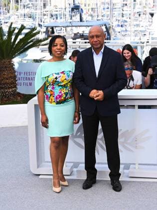 Cannes, 78th Cannes Film Festival 2025 - day 6 - Photocall of the film Orwell: 2+2=5 . Cannes, 78th Cannes Film Festival 2025 - day 6 - Photocall of the film Orwell: 2+2=5 . In the photo: Laurence Lascary, Raoul Peck Cannes France France  Copyright: xIPA ABACAx