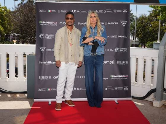 Cannes, 78th Cannes Film Festival 2025 - day 6 - press conference Filming Italy Sardinia - In the photo: Cuba Gooding Jr. and Tiziana Rocca  Copyright: xBarbaraxAmendolax xipa-agency.netx xPoolxVideoxEventsx05x IPA_Agency_IPA57874650