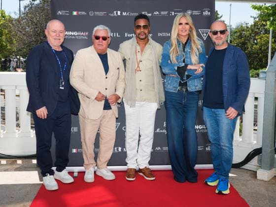 Cannes, 78th Cannes Film Festival 2025 - day 6 - press conference Filming Italy Sardegna - In the photo: guest, Francesco Gesualdi, Cuba Gooding Jr., Tiziana Rocca, guest  Copyright: xBarbaraxAmendolax xipa-agency.netx xPoolxVideoxEventsx05x IPA_Agency_IPA57874761