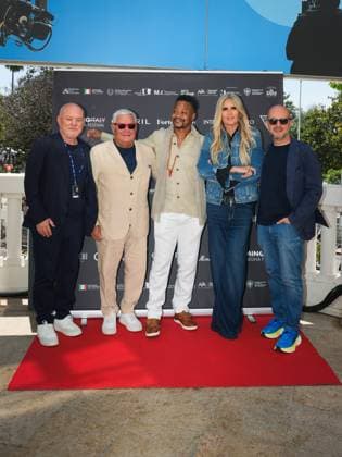 Cannes, 78th Cannes Film Festival 2025 - day 6 - press conference Filming Italy Sardinia - In the photo: guest, Francesco Gesualdi, Cuba Gooding Jr., Tiziana Rocca, guest  Copyright: xBarbaraxAmendolax xipa-agency.netx xPoolxVideoxEventsx05x IPA_Agency_IPA57874765