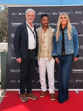 Cannes, 78th Cannes Film Festival 2025 - day 6 - press conference Filming Italy Sardinia - In the photo: guest, Cuba Gooding Jr., Tiziana Rocca,  Copyright: xBarbaraxAmendolax xipa-agency.netx xPoolxVideoxEventsx05x IPA_Agency_IPA57874769