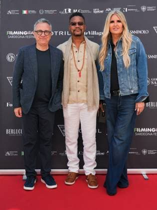Cannes, 78th Cannes Film Festival 2025 - day 6 - press conference Filming Italy Sardinia - In the photo: Paolo del Brocco, Cuba Gooding Jr., Tiziana Rocca,  Copyright: xBarbaraxAmendolax xipa-agency.netx xPoolxVideoxEventsx05x IPA_Agency_IPA57874779
