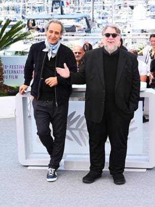 Cannes, France, France: Cannes, 78th Cannes Film Festival 2025 - day 6 - Photocall of the film La Lecon De Musique Alexandre Desplat & Guillermo Del Toro . In the photo Alexandre Desplat & Guillermo Del Toro Cannes France  - ZUMAp169 20250518_zea_p169_789 Copyright: xAlbertoxTerenghix
