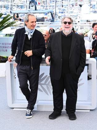 Cannes, France, France: Cannes, 78th Cannes Film Festival 2025 - day 6 - Photocall of the film La Lecon De Musique Alexandre Desplat & Guillermo Del Toro . In the photo Alexandre Desplat & Guillermo Del Toro Cannes France  - ZUMAp169 20250518_zea_p169_788 Copyright: xAlbertoxTerenghix