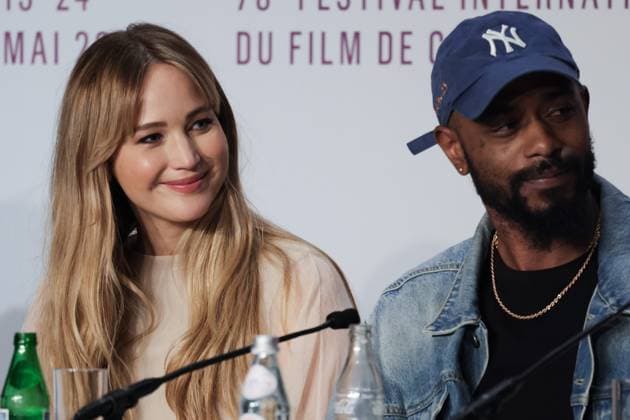 78eme Festival International du Film de Cannes Press conference for the film Die my love 78th Cannes International Film Festival Press conference for the film Die My Love 444562 2025 05 18 Alpes Maritimes Cannes France Lawrence, Jennifer Stanfield, LaKeith  Copyright: xTerencexBaelenx STAR_444562_021
