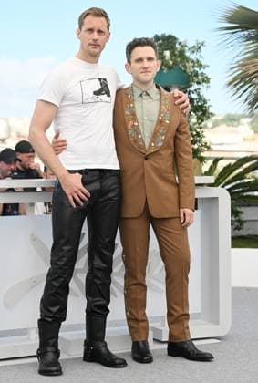 Swedish actor Alexander Skarsgard and British actor Harry Melling attend the photo call for Pillion at the 78th Cannes Film Festival in Cannes, France on Sunday May 18, 2025.  CAN20250518140 RUNExHELLESTAD