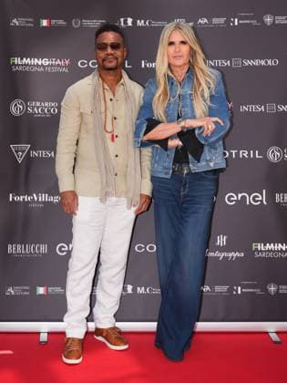 Cannes, France: Cannes, 78th Cannes Film Festival 2025 - day 6 - press conference Filming Italy Sardinia - In the photo: Cuba Gooding Jr. and Tiziana Rocca Cannes France  - ZUMAp169 20250518_zea_p169_820 Copyright: xBarbaraxAmendolax