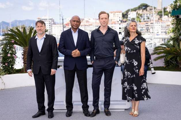 Photocall of Orwell 2 2 5 at the 78th Cannes International Film Festival Aleksei Aigi, Raoul Peck, Damian Lewis and Alexandra Strauss at the photocall of Orwell 2 2 5 at the 78th Cannes International Film Festival at Palais des Festivals in Cannes, France, on May 18, 2025 Jacovides Moreau Bestimage Orwell 2 2 5 photocall at the 78th annual Cannes Film Festival at Palais des Festivals in Cannes, France, on May 18, 2025 Cannes France  Copyright: xJACOVIDES-MOREAUx xBESTIMAGExJACOVIDES-MOREAUx xBESTIMAGEx