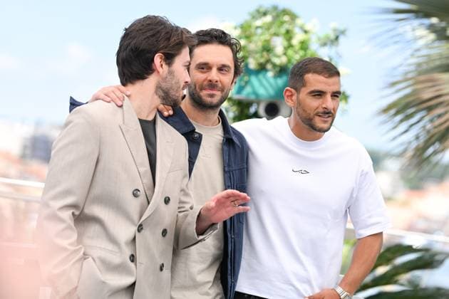 78eme Festival International du Film de Cannes Photocall du film Le Roi Soleil Festival de Cannes 2025 photocall LE ROI SOLEIL Panayotis Pascot, Pio Marmai, Sofiane Zermani 444585 2025 05 18 Cannes France  Copyright: xLionelxGuericolas MPPx STAR_444585_033