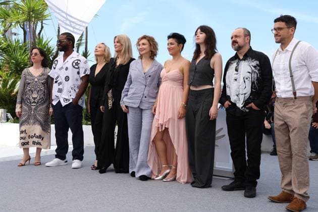 Mama photocall in Cannes Adi Bar Yossef, Martin Obgu, Dominika Bednarczyk, Chelli Goldenberg, Evgenia Dodina, Or Sinai, Kasia Katarzyna Lubik, Arkadiusz Jakubik and Matan Radin during the Mama photocall, 78th Cannes Film Festival, France on 18 May 2025. CAP GOL GOL Cannes CÃ te d Azur France Copyright: xRickxGold CapitalxPicturesx