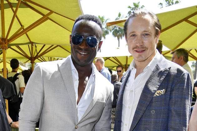 Jerry Kwarteng and Timo Jacobs at the Medienboard reception on 17 05 2025 in Cannes Medienboard reception in Cannes