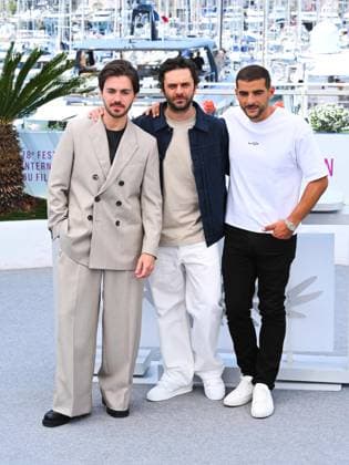 Cannes, France, France: Cannes, 78th Cannes Film Festival 2025 - day 6 - Photocall of the film Le Roi Soleil . In the photo : Panayotis Pascot, Pio MarmaÃ¯, Sofiane Zermani Cannes France  - ZUMAp169 20250518_zea_p169_1167 Copyright: xAlbertoxTerenghix