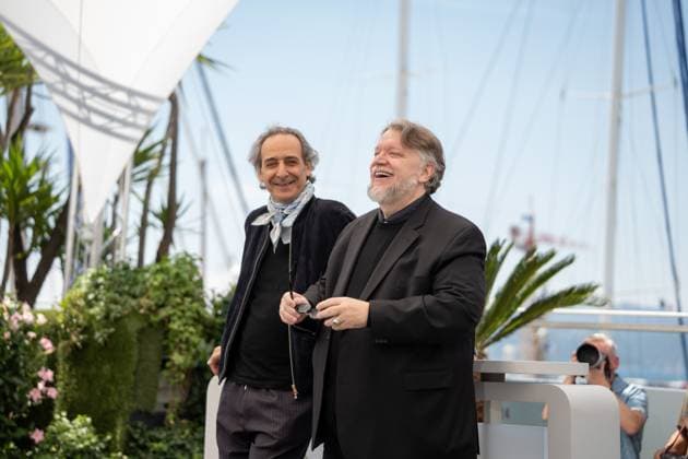 La Lecon De Musique Alexandre Desplat & Guillermo Del Toro Photocall - The 78th Annual Cannes Film Festival Alexandre Desplat and Guillermo del Toro pose during the La Lecon De Musique Alexandre Desplat & Guillermo Del Toro photocall at the 78th annual Cannes Film Festival at Palais des Festivals in Cannes, France, on May 18, 2025. Cannes France  Copyright: xLucaxCarlinox originalFilename: carlino-notitle250518_npWcI.jpg