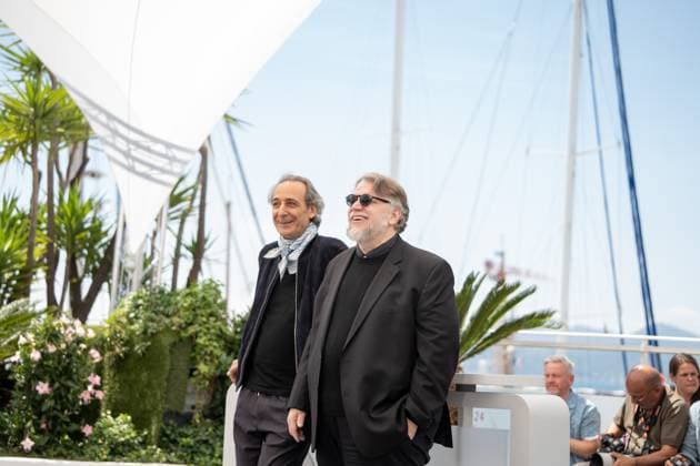 La Lecon De Musique Alexandre Desplat & Guillermo Del Toro Photocall - The 78th Annual Cannes Film Festival Alexandre Desplat and Guillermo del Toro pose during the La Lecon De Musique Alexandre Desplat & Guillermo Del Toro photocall at the 78th annual Cannes Film Festival at Palais des Festivals in Cannes, France, on May 18, 2025. Cannes France  Copyright: xLucaxCarlinox originalFilename: carlino-notitle250518_np3Kf.jpg