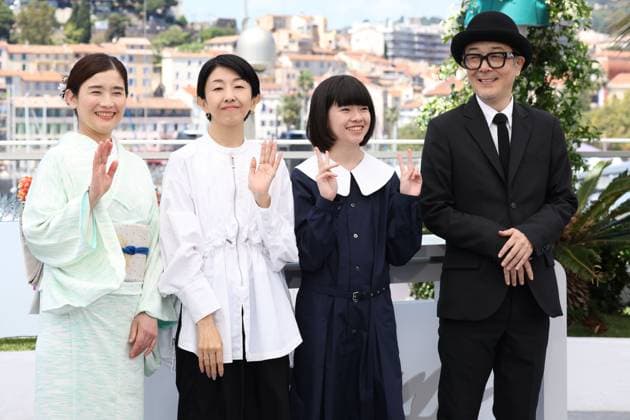 Renoir photocall in Cannes Hikari Ishida, director Chie Hayakawa, Yui Suzuki and Lily Franky duriung the Renoir photocall, 78th Cannes Film Festival, France on 18 May 2025. CAP GOL GOL Cannes CÃ te d Azur France Copyright: xRickxGold CapitalxPicturesx