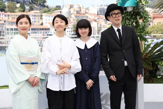 Renoir photocall in Cannes Hikari Ishida, director Chie Hayakawa, Yui Suzuki and Lily Franky duriung the Renoir photocall, 78th Cannes Film Festival, France on 18 May 2025. CAP GOL GOL Cannes CÃ te d Azur France Copyright: xRickxGold CapitalxPicturesx