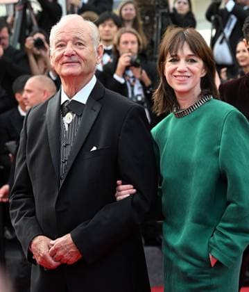French actress Charlotte Gainsburg and American actor Bill Murray attend the premiere of The Phoenician Scheme at the 78th Cannes Film Festival in Cannes, France on Sunday May 18, 2025.  CAN20250518168 RUNExHELLESTAD
