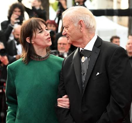 French actress Charlotte Gainsburg and American actor Bill Murray attend the premiere of The Phoenician Scheme at the 78th Cannes Film Festival in Cannes, France on Sunday May 18, 2025.  CAN20250518169 RUNExHELLESTAD