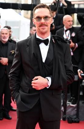 British actor Benedict Cumberbatch attends the premiere of The Phoenician Scheme at the 78th Cannes Film Festival in Cannes, France on Sunday May 18, 2025.  CAN20250518184 RUNExHELLESTAD