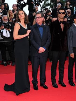 Cannes, 78th Cannes Film Festival 2025 - evening 6 - Red Carpet of the film The Phoenician Scheme In the photo: Antonia Desplat, Roman Coppola, Richard Ayoade  Copyright: xTerenghi Ipax xipa-agency.netx xPoolxPhotoxEventsx05x IPA_Agency_IPA57891845