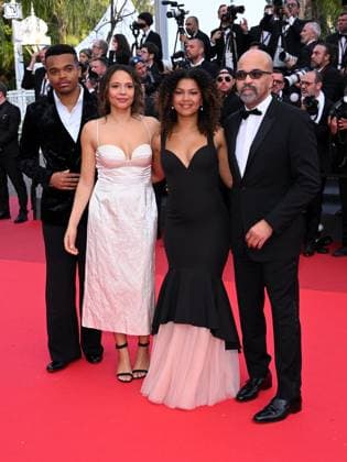 Cannes, 78th Cannes Film Festival 2025 - evening 6 - Red Carpet of the film The Phoenician Scheme In the photo: Jeffrey Wright, Juno Wright, Carmen Ejogo, Elijah Wright  Copyright: xTerenghi Ipax xipa-agency.netx xPoolxPhotoxEventsx05x IPA_Agency_IPA57893410
