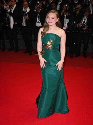 Cannes, 78th Cannes Film Festival 2025 - evening 6 - Red Carpet of the film The Phoenician Scheme Cannes, 78th Cannes Film Festival 2025 - Evening 6 - Red Carpet of the Film THE PHOENICIAN SCHEME In the photo: Mia Threapleton Cannes France  Copyright: xIPA ABACAx