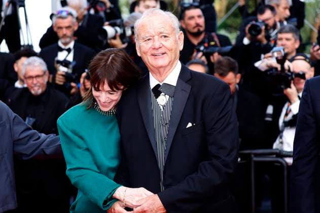 Charlotte Gainsbourg and Bill Murray at the premiere of the feature film The Phoenician Scheme The Phoenician Masterstroke at the Festival de Cannes 2025 78 Cannes International Film Festival at the Palais des Festivals Cannes, 18 05 2025 Foto:xD.xBedrosianx xFuturexImagex phoenician_5544