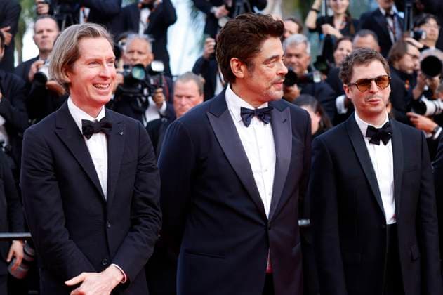 Wes Anderson, Benicio del Toro and Michael Cera at the premiere of the feature film The Phoenician Scheme The Phoenician Masterstroke at the Festival de Cannes 2025 78 Cannes International Film Festival at the Palais des Festivals Cannes, 18 05 2025 Foto:xD.xBedrosianx xFuturexImagex phoenician_5549