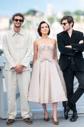 78eme Festival International du Film de Cannes Photocall du film Nouvelle Vague 78th International Cannes Film Festival Photocall with cast of Nouvelle Vague movie 444599 2025 05 18 Cannes France Deutch, Zoey Dullin, Aubry Marbeck, Guillaume  Copyright: xEstellexCarlierx xStarfacex STAR_444599_010