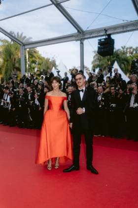 Internationale Filmfestspiele von Cannes, The Phoenician Scheme Premiere 78eme Festival International du Film de Cannes Montée des marches du film The Phoenician Theme 78th International Cannes Film Festival Red carpet for The Phoenician Theme Movie 444610 2025 05 18 Alpes Maritimes Cannes France Cumberbatch, Benedict Hunter, Sophie  Copyright: xTerencexBaelenx STAR_444610_143