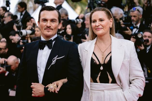 Internationale Filmfestspiele von Cannes, The Phoenician Scheme Premiere 78eme Festival International du Film de Cannes Montée des marches du film The Phoenician Theme 78th International Cannes Film Festival Red carpet for The Phoenician Theme Movie 444610 2025 05 18 Alpes Maritimes Cannes France Friend, Rupert Mullins, Aimee  Copyright: xTerencexBaelenx STAR_444610_152