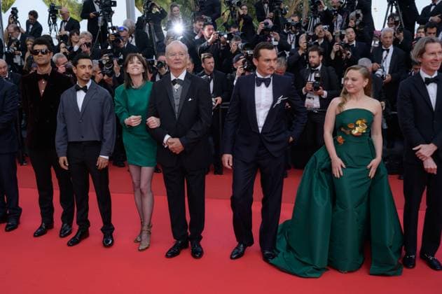 The Phoenician Scheme Premiere at 78th Festival de Cannes - Cannes, France CANNES, FRANCE. May 18, 2025: Richard Ayoade, Riz Ahmed, Bill Murray, Charlotte Gainsbourg, Rupert Friend, Mia Threapleton & Wes Anderson at the premiere for The Phoenician Scheme at the 78th Festival de Cannes. Picture: Paul Smith Featureflash Cannes France  Copyright: xPaulxSmithx xFeatureflashx