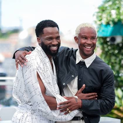 Photocall for My Father s Shadow , Palais des Festivals, Cannes, France Akinola Davies and Sope Dirisu seen at the Photocall for My Father s Shadow during the 78th Festival de Cannes (Cannes International Film Festival) at Palais des Festivals, Cannes, , France on 18 May 2025. Picture, Credit:Julie Edwards Avalon France, French Riviera, Cannes, Palais des Festivals Copyright: xJuliexEdwardsx xAvalonx 1000709841