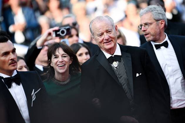 78eme Festival International du Film de Cannes Montée des marches du film The Phoenician Theme Festival de Cannes 2025 Red carpet The phoenician Scheme Charlotte Gainsbourg, Bill Murray 444614 2025 05 18 France  Copyright: xLionelxGuericolas MPPx STAR_444614_079